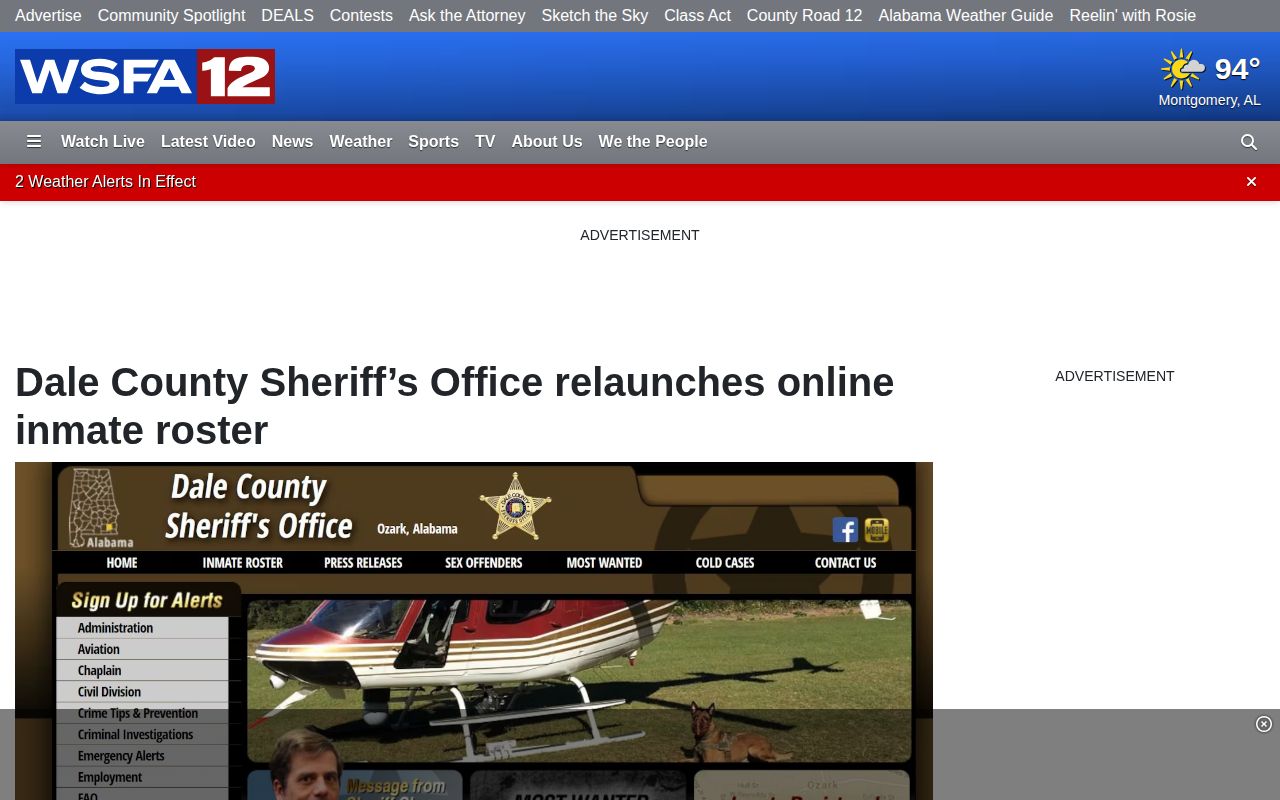 Dale County released mugshots local news roster relaunch source